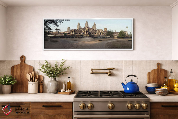 تابلو دکوراتیو Angkor Wat, Angkor, Cambodia,نمای بیرونی معبد، انگکور و… اثر پانورامیک ایمجز - D1W