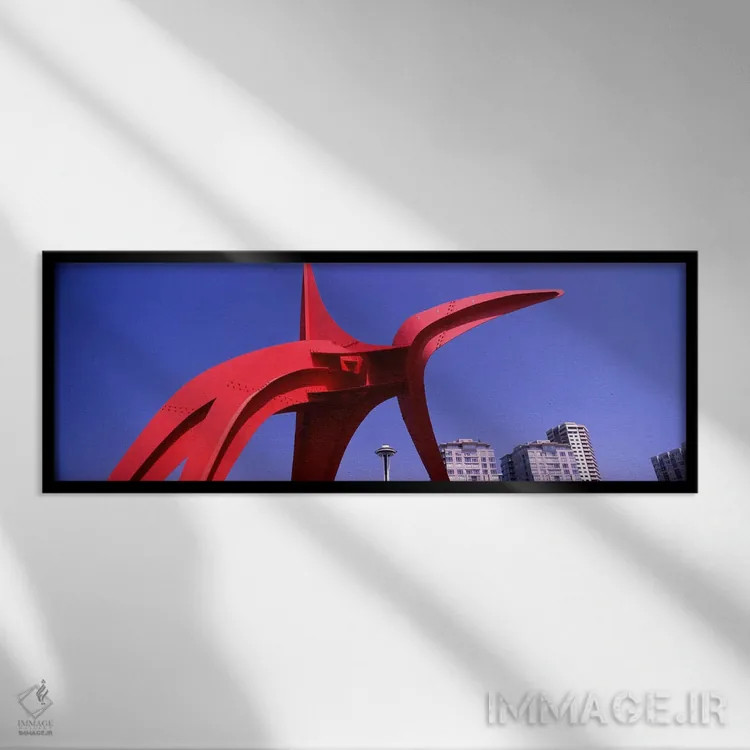 تابلو دکوراتیو Olympic Sculpture Park, Seattle Art Museum, Seattle, Ki… اثر پانورامیک ایمجز - نمای قابدار مشکی