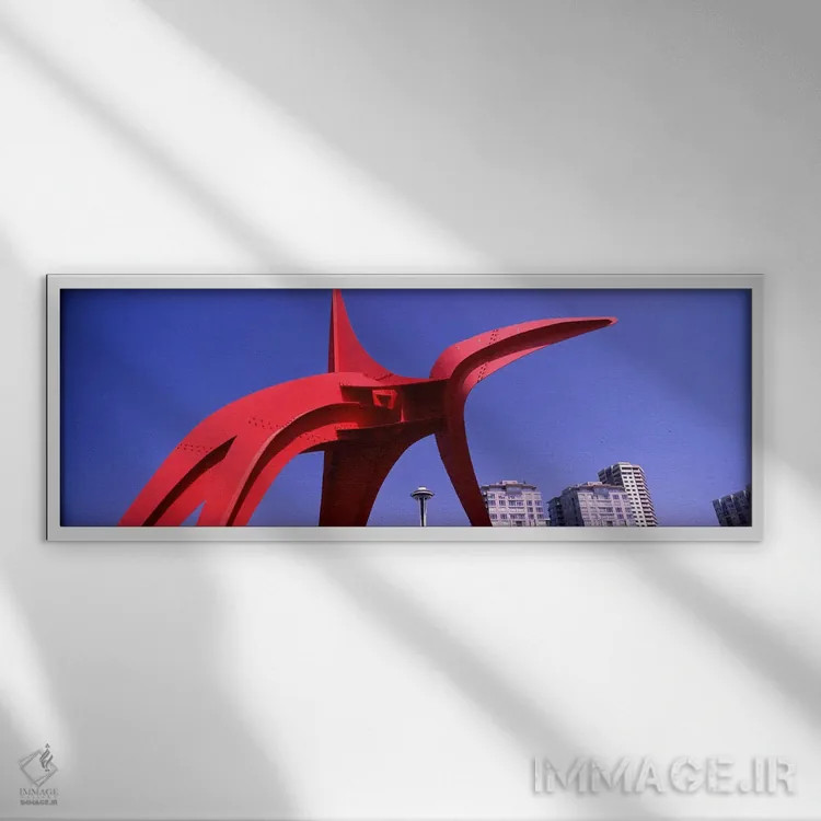 تابلو دکوراتیو Olympic Sculpture Park, Seattle Art Museum, Seattle, Ki… اثر پانورامیک ایمجز - نمای قابدار سفید
