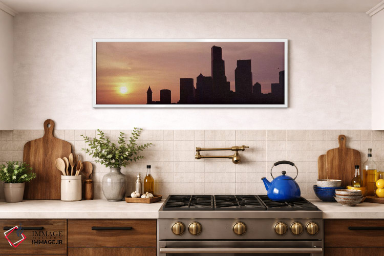 تابلو دکوراتیو Seattle, King County, Washington State, USA #5,سیلوئت س… اثر پانورامیک ایمجز - D1W