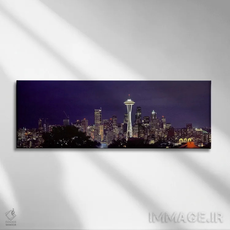 تابلو دکوراتیو Space Needle, Seattle, King County, Washington State, U… اثر پانورامیک ایمجز - نمای روبهرو روی دیوار