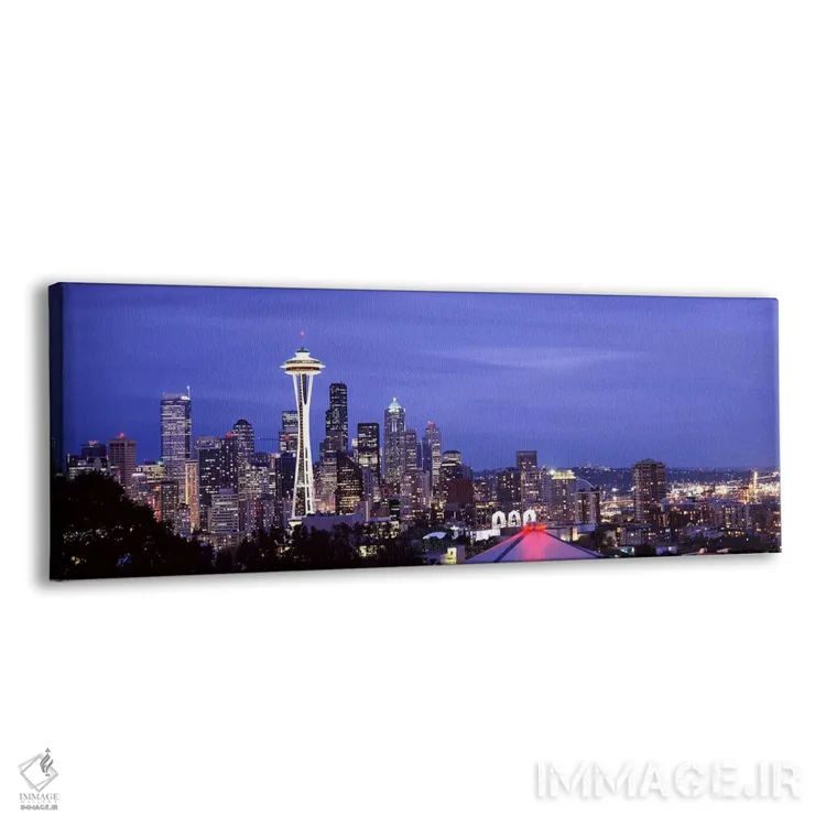 تابلو دکوراتیو Space Needle, Seattle, King County, Washington State, U… اثر پانورامیک ایمجز - نمای پرسپکتیو محصول