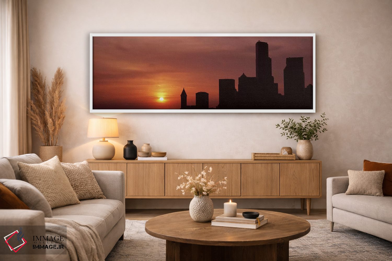 تابلو دکوراتیو Seattle, King County, Washington State, USA #6,سیلوئت س… اثر پانورامیک ایمجز - D3W