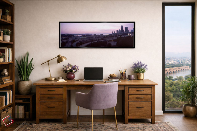 تابلو دکوراتیو Seattle, King County, Washington State, USA,شهر هنگام غ… اثر پانورامیک ایمجز - D2B
