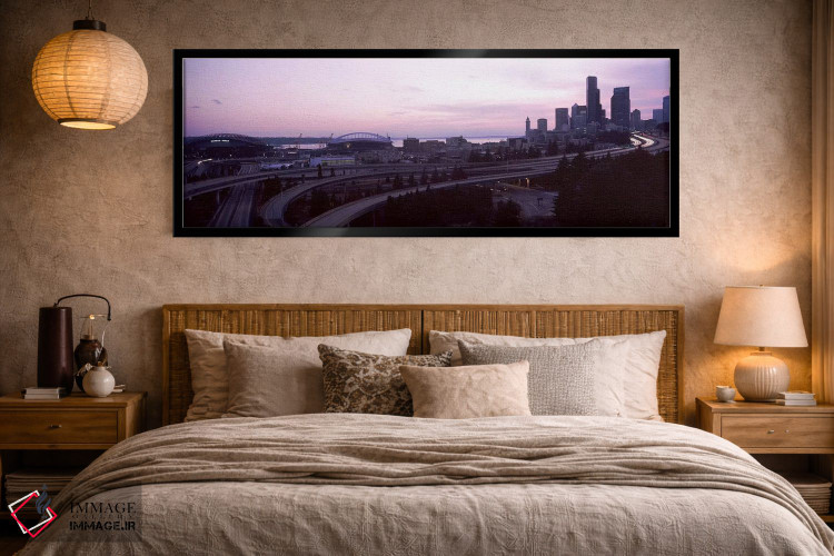 تابلو دکوراتیو Seattle, King County, Washington State, USA,شهر هنگام غ… اثر پانورامیک ایمجز - D5B