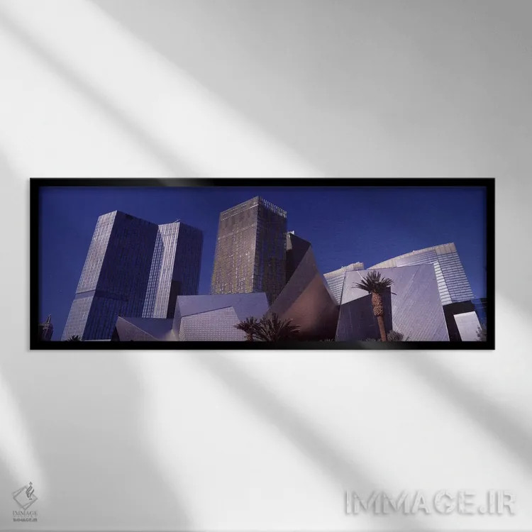 تابلو دکوراتیو Citycenter, The Strip, Las Vegas, Nevada, USA 2010,نمای… اثر پانورامیک ایمجز - نمای قابدار مشکی