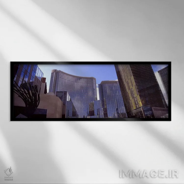 تابلو دکوراتیو Citycenter, The Strip, Las Vegas, Nevada, USA #2,نمای ر… اثر پانورامیک ایمجز - نمای قابدار مشکی