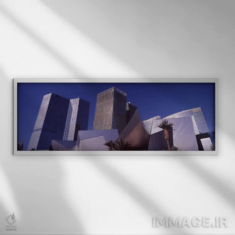 تابلو دکوراتیو Citycenter, The Strip, Las Vegas, Nevada, USA 2010,نمای… اثر پانورامیک ایمجز - نمای قابدار سفید