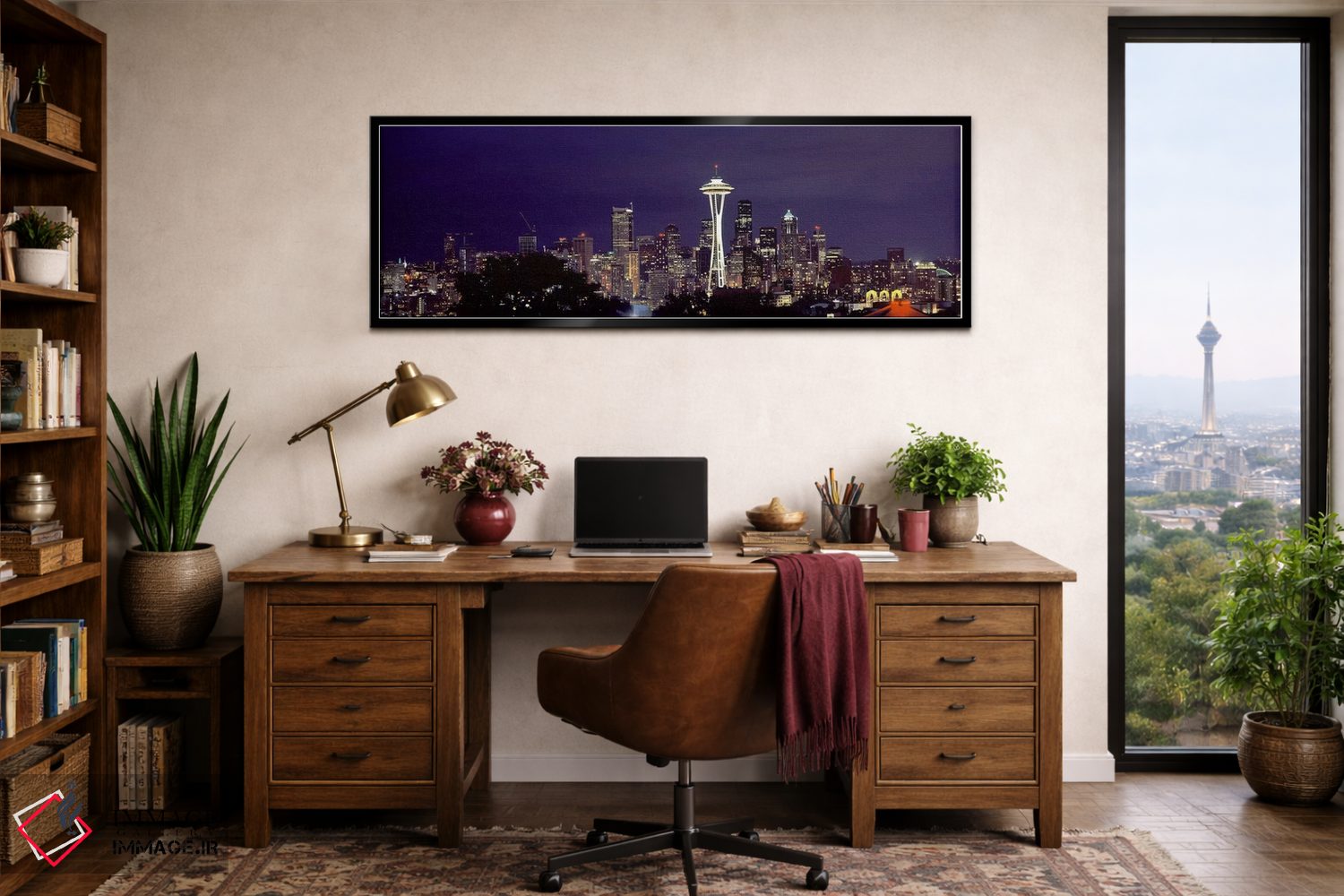 تابلو دکوراتیو Space Needle, Seattle, King County, Washington State, U… اثر پانورامیک ایمجز - D2B