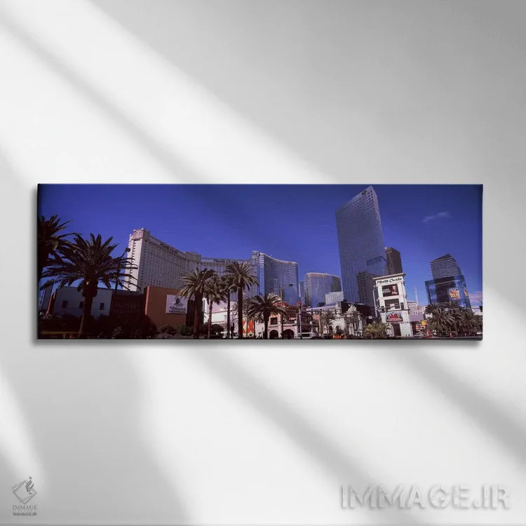 تابلو دکوراتیو Citycenter, The Strip, Las Vegas, Nevada, USA,نمای روبه… اثر پانورامیک ایمجز - نمای روبهرو روی دیوار