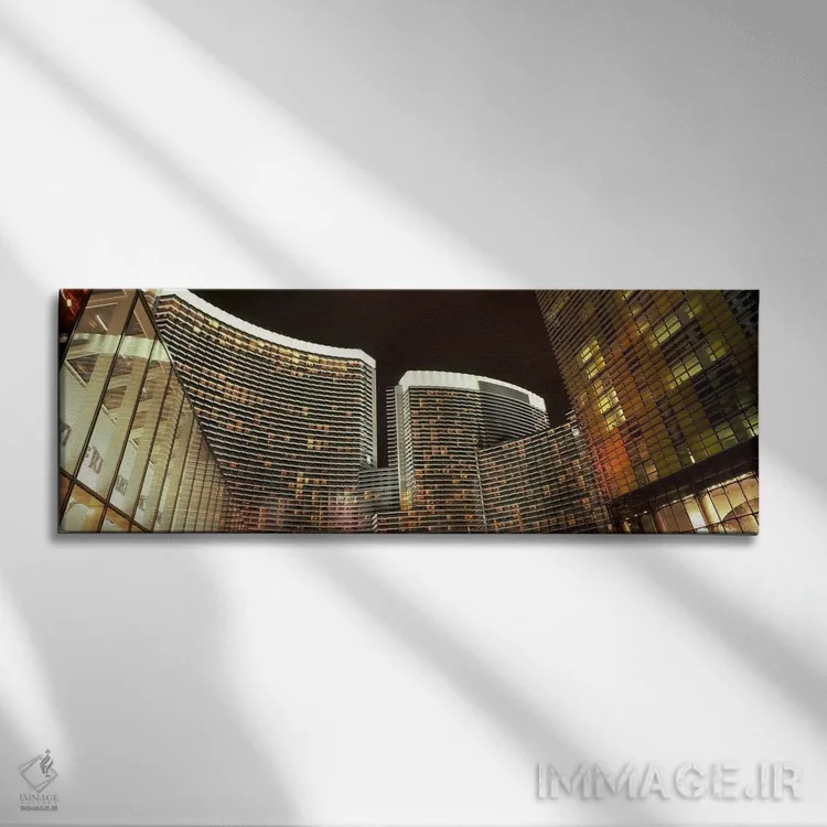 تابلو دکوراتیو Citycenter, The Strip, Las Vegas, Nevada, USA,آسمان خرا… اثر پانورامیک ایمجز - نمای روبهرو روی دیوار