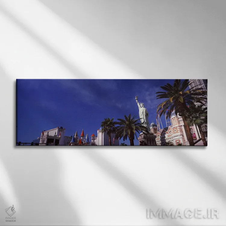 تابلو دکوراتیو The Strip, Las Vegas, Nevada, USA,نمای روبه پایین آسمان… اثر پانورامیک ایمجز - نمای روبهرو روی دیوار