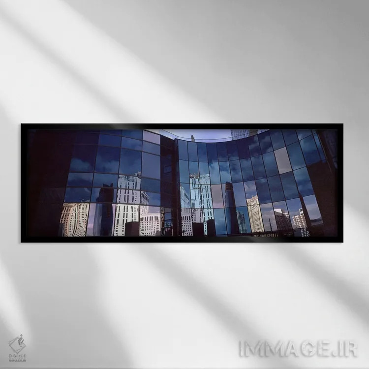 تابلو دکوراتیو City Center, The Strip, Las Vegas, Nevada, USA,انعکاس آ… اثر پانورامیک ایمجز - نمای قابدار مشکی