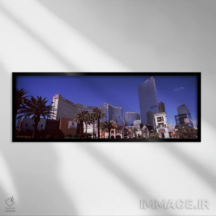 تابلو دکوراتیو Citycenter, The Strip, Las Vegas, Nevada, USA,نمای روبه… اثر پانورامیک ایمجز - نمای قابدار مشکی