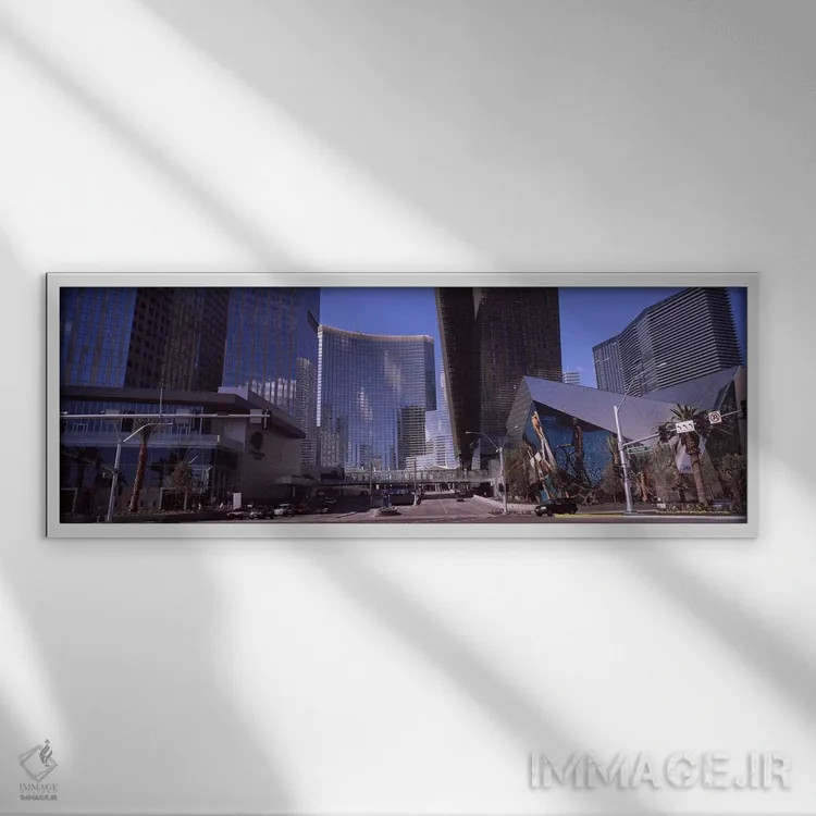 تابلو دکوراتیو Citycenter, The Strip, Las Vegas, Nevada, USA 2010,آسما… اثر پانورامیک ایمجز - نمای قابدار سفید