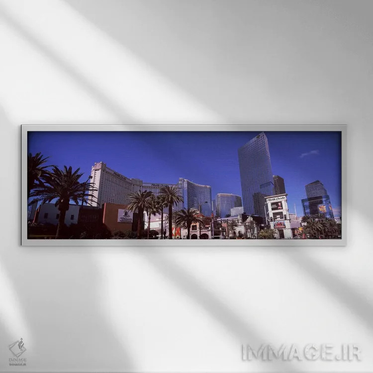 تابلو دکوراتیو Citycenter, The Strip, Las Vegas, Nevada, USA,نمای روبه… اثر پانورامیک ایمجز - نمای قابدار سفید