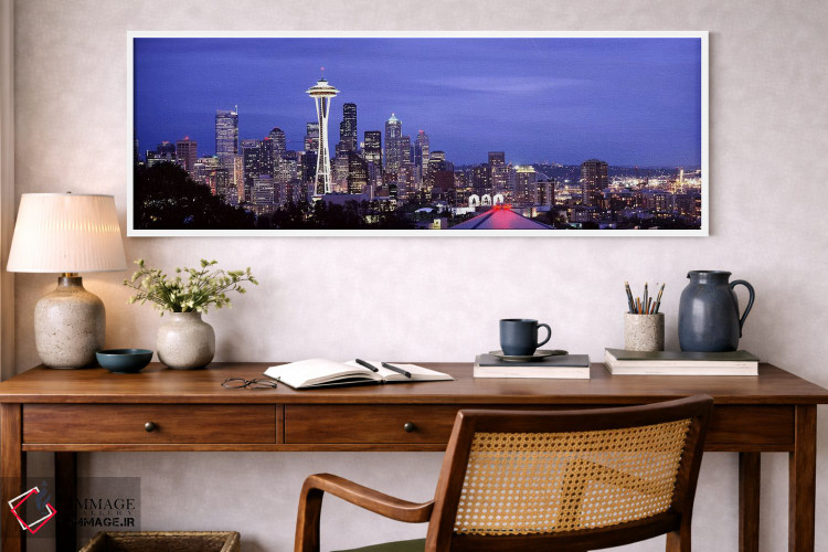 تابلو دکوراتیو Space Needle, Seattle, King County, Washington State, U… اثر پانورامیک ایمجز - D1W