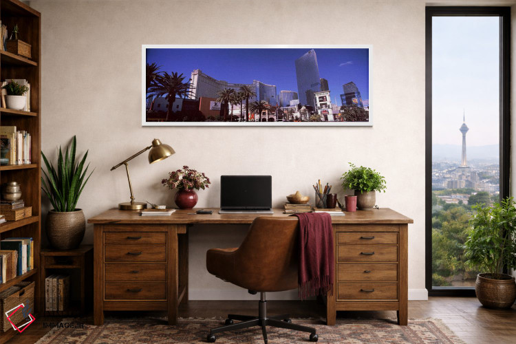 تابلو دکوراتیو Citycenter, The Strip, Las Vegas, Nevada, USA,نمای روبه… اثر پانورامیک ایمجز - D1W