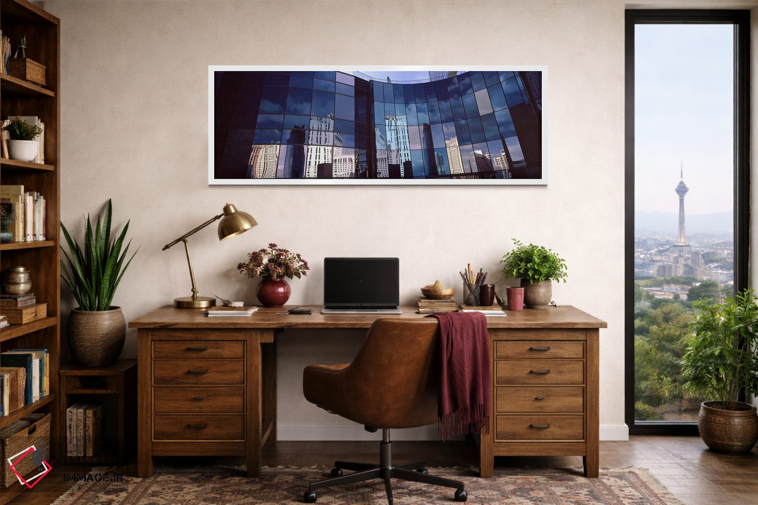 تابلو دکوراتیو City Center, The Strip, Las Vegas, Nevada, USA,انعکاس آ… اثر پانورامیک ایمجز - D1W