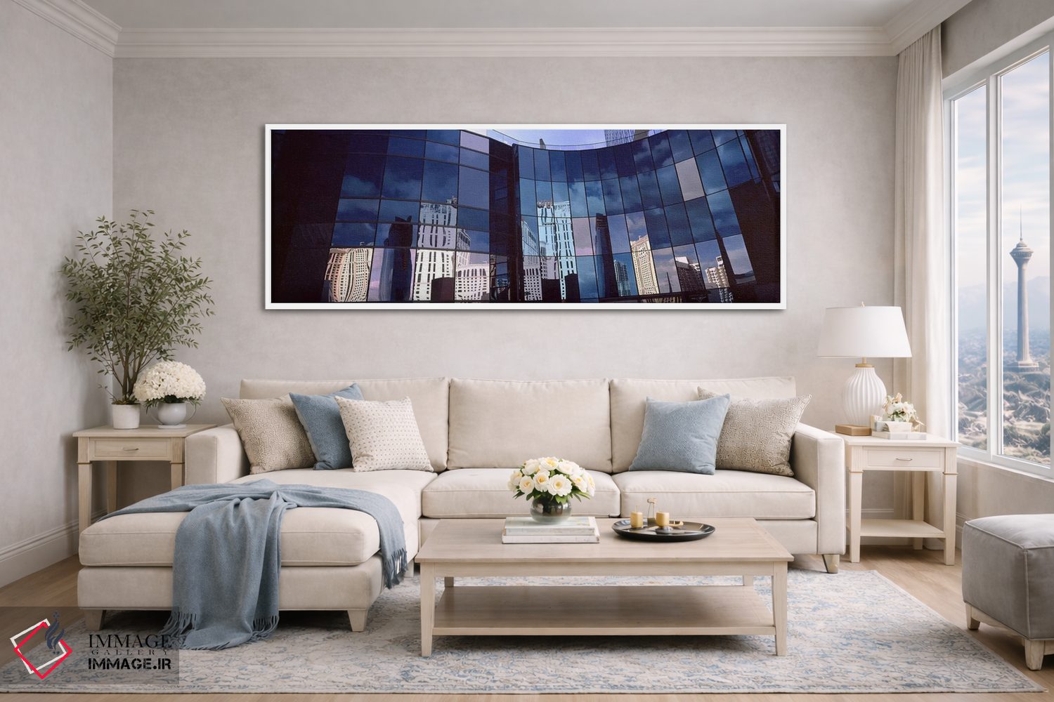 تابلو دکوراتیو City Center, The Strip, Las Vegas, Nevada, USA,انعکاس آ… اثر پانورامیک ایمجز - D4W