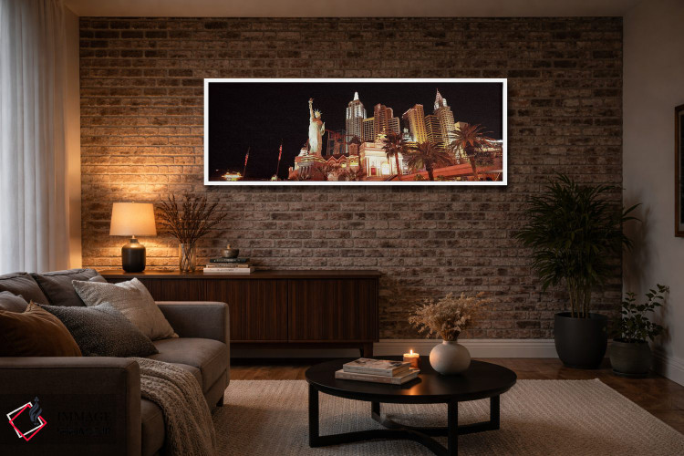 تابلو دکوراتیو New York New York Hotel, The Strip, Las Vegas, Nevada… اثر پانورامیک ایمجز - D3W