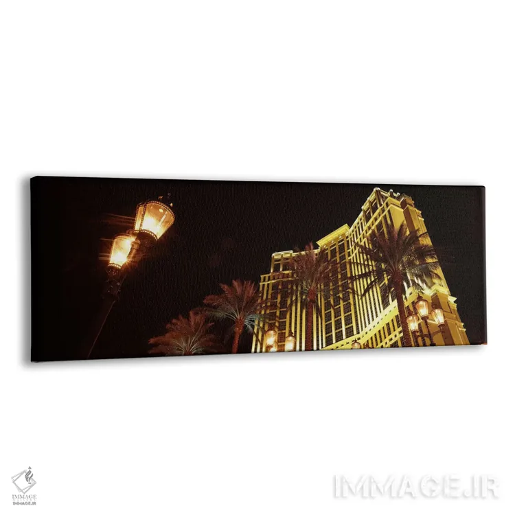 تابلو دکوراتیو The Strip, Las Vegas, Nevada, USA,نمای روبه پایین یک هت… اثر پانورامیک ایمجز - نمای پرسپکتیو محصول