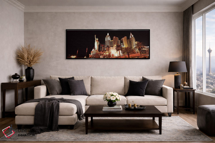 تابلو دکوراتیو New York New York Hotel, The Strip, Las Vegas, Nevada… اثر پانورامیک ایمجز - D6B