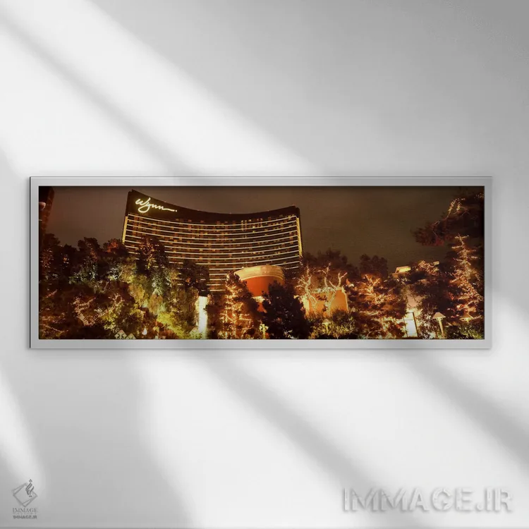 تابلو دکوراتیو Wynn Las Vegas, The Strip, Las Vegas, Nevada, USA,هتل ر… اثر پانورامیک ایمجز - نمای قابدار سفید