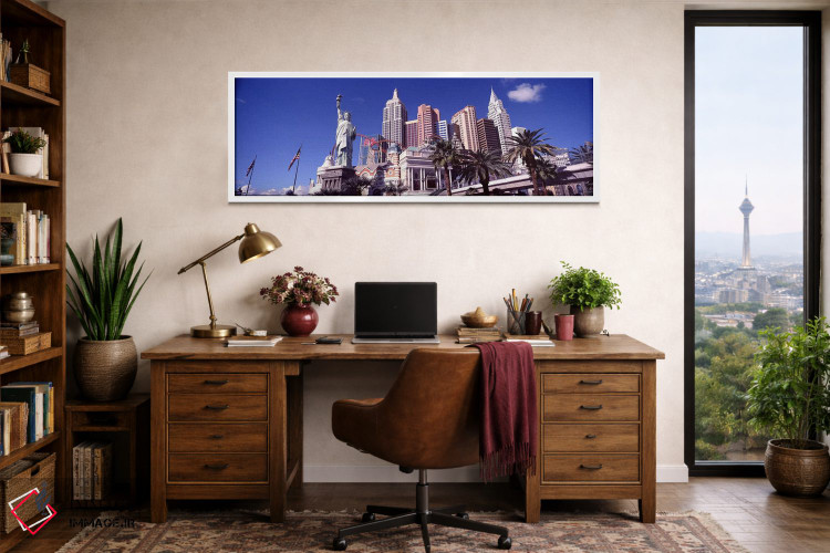 تابلو دکوراتیو New York New York Hotel, The Strip, Las Vegas, Nevada… اثر پانورامیک ایمجز - D1W