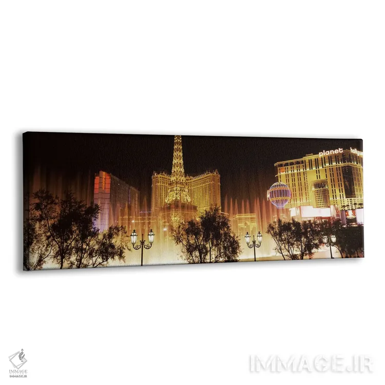 تابلو دکوراتیو The Strip, Las Vegas, Nevada, USA,هتل های شهر روشن در ش… اثر پانورامیک ایمجز - نمای پرسپکتیو محصول