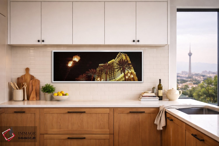 تابلو دکوراتیو The Strip, Las Vegas, Nevada, USA,نمای روبه پایین یک هت… اثر پانورامیک ایمجز - D2W