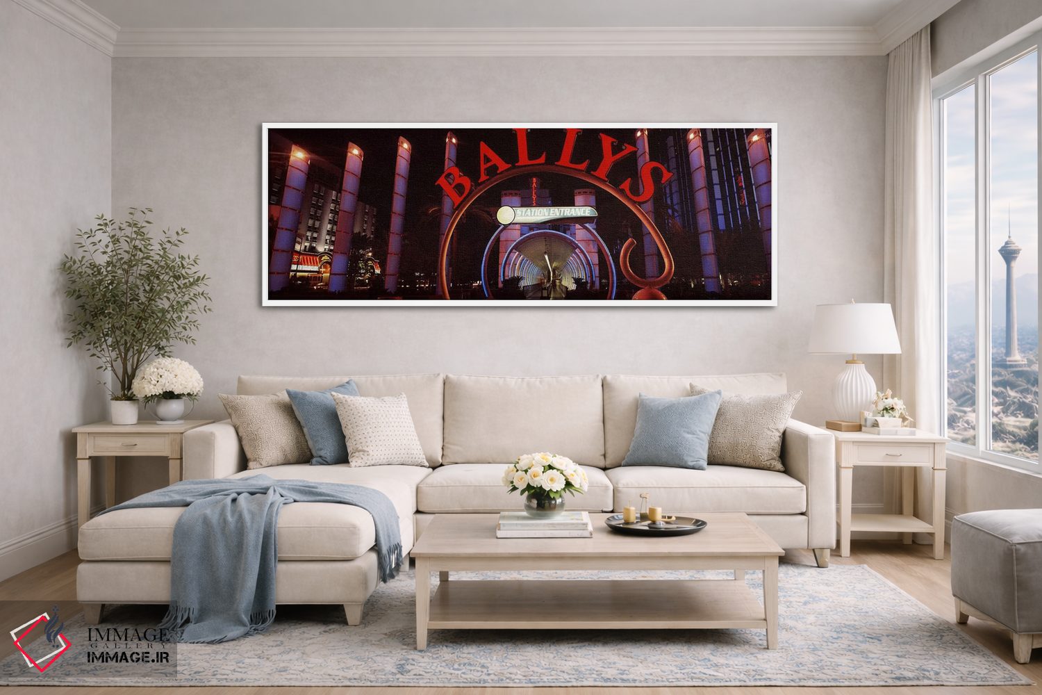 تابلو دکوراتیو Bally's Las Vegas, Monorail Station, The Strip, Las Veg… اثر پانورامیک ایمجز - D4W