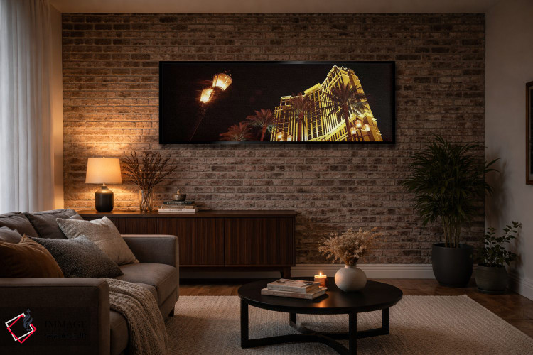 تابلو دکوراتیو The Strip, Las Vegas, Nevada, USA,نمای روبه پایین یک هت… اثر پانورامیک ایمجز - D3B