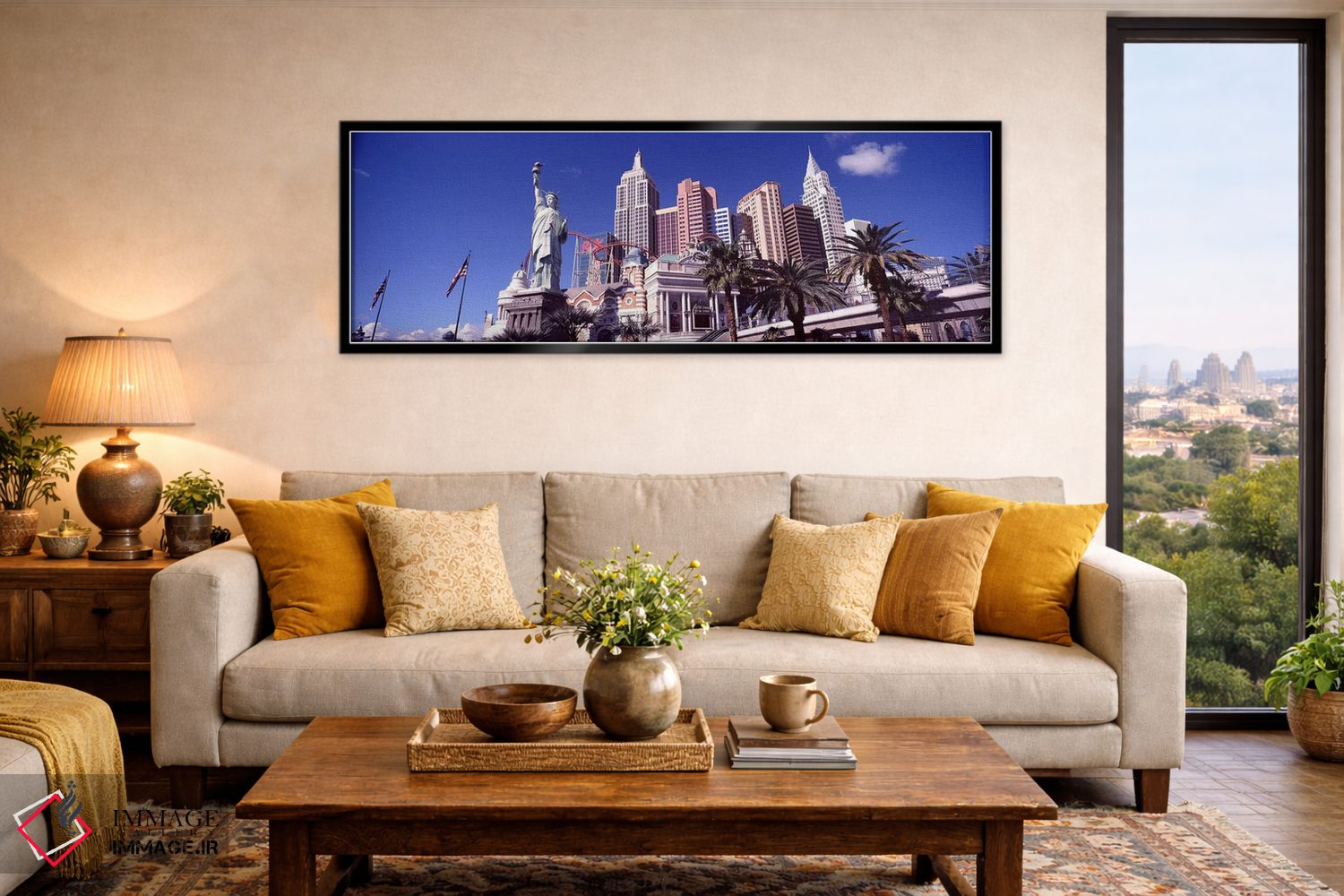 تابلو دکوراتیو New York New York Hotel, The Strip, Las Vegas, Nevada… اثر پانورامیک ایمجز - D6B