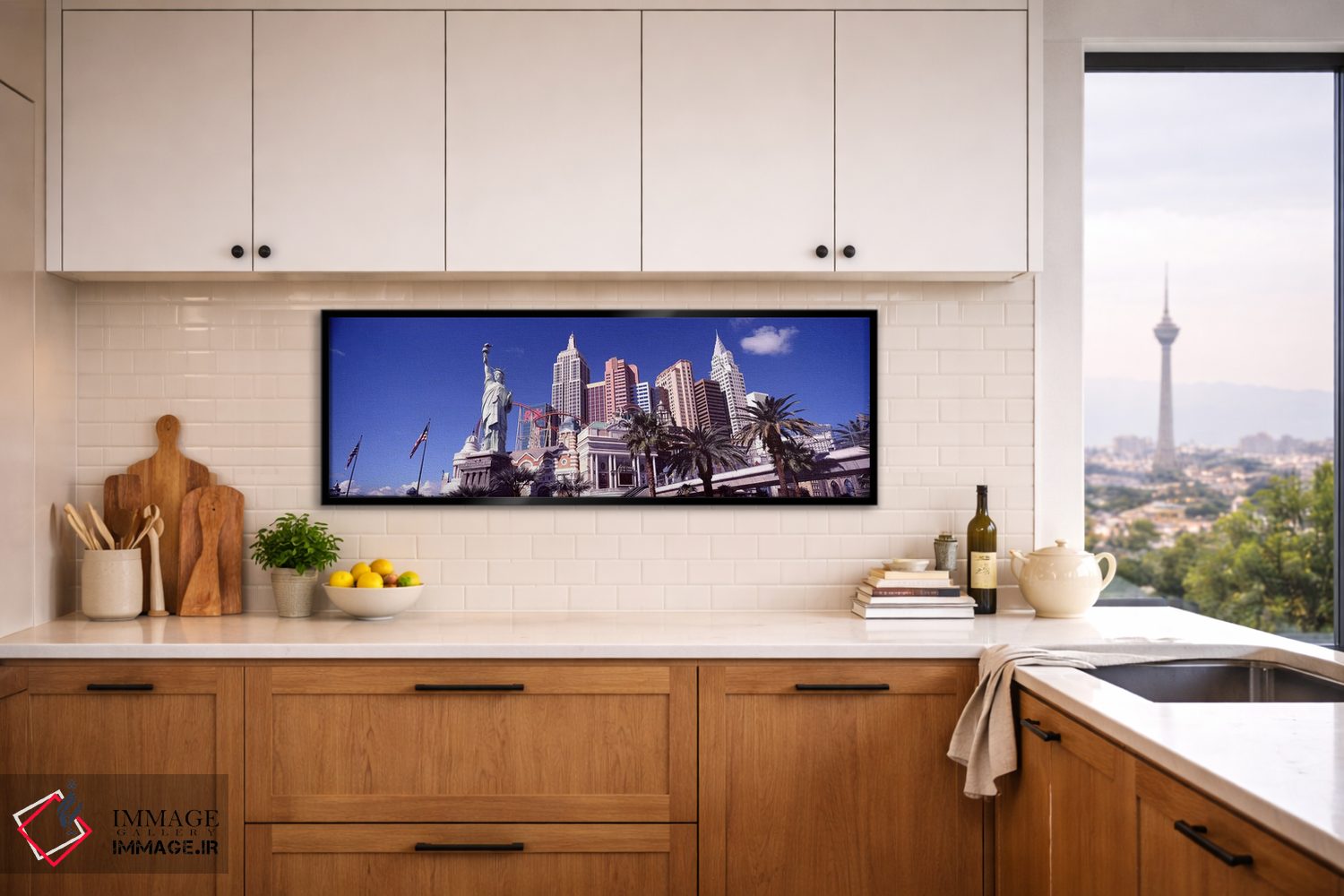 تابلو دکوراتیو New York New York Hotel, The Strip, Las Vegas, Nevada… اثر پانورامیک ایمجز - D5B