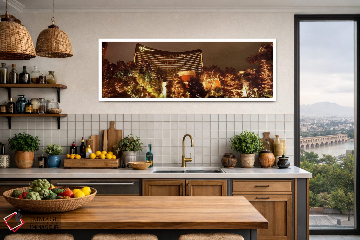 تابلو دکوراتیو Wynn Las Vegas, The Strip, Las Vegas, Nevada, USA,هتل ر… اثر پانورامیک ایمجز - D3W