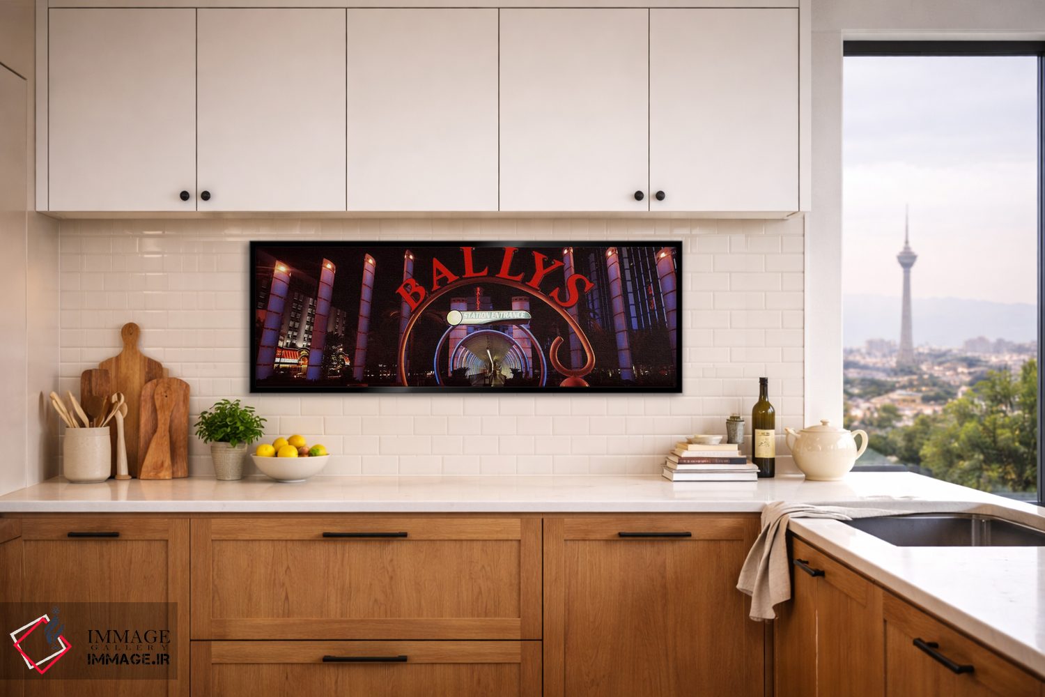 تابلو دکوراتیو Bally's Las Vegas, Monorail Station, The Strip, Las Veg… اثر پانورامیک ایمجز - D5B