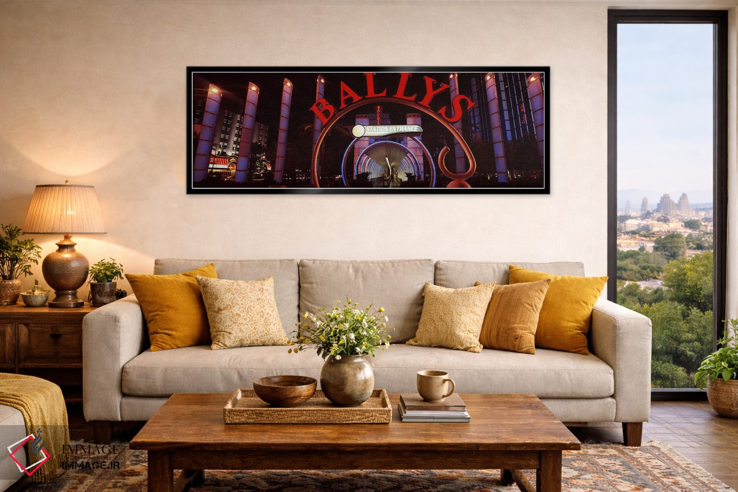 تابلو دکوراتیو Bally's Las Vegas, Monorail Station, The Strip, Las Veg… اثر پانورامیک ایمجز - D6B