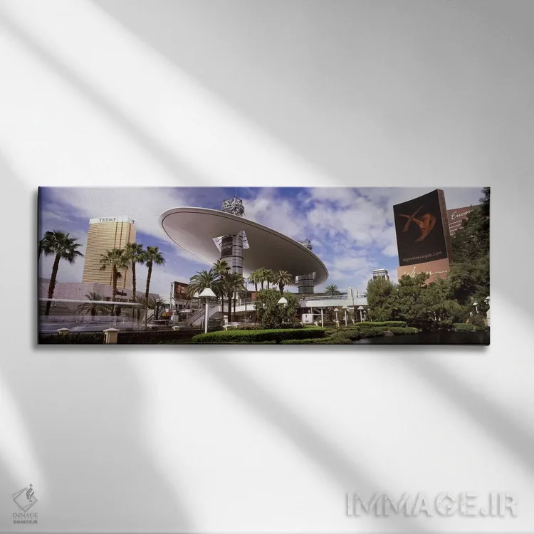 تابلو دکوراتیو Trump Hotel Las Vegas, Wynn Las Vegas, The Strip, Las V… اثر پانورامیک ایمجز - نمای روبهرو روی دیوار