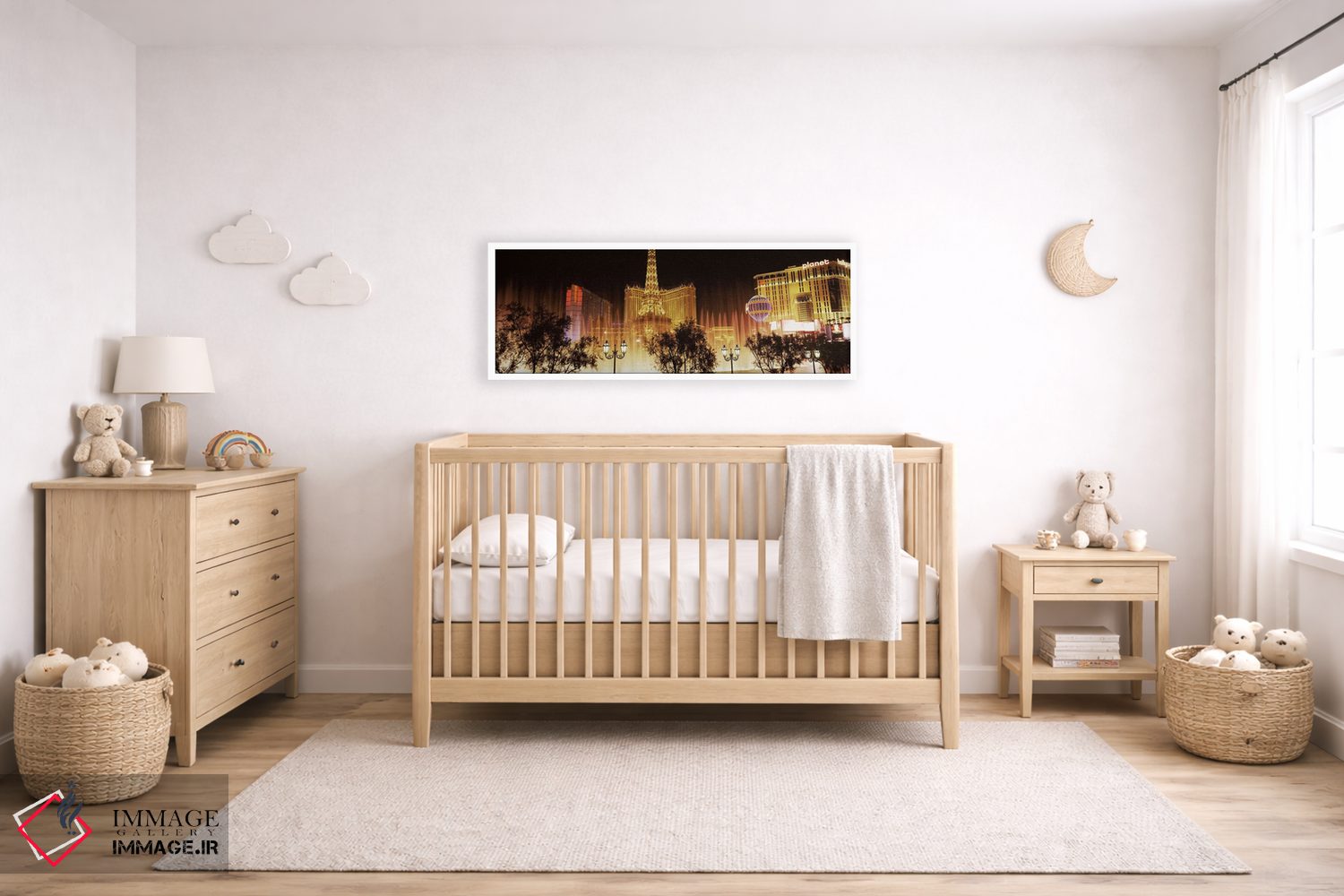 تابلو دکوراتیو The Strip, Las Vegas, Nevada, USA,هتل های شهر روشن در ش… اثر پانورامیک ایمجز - D5W