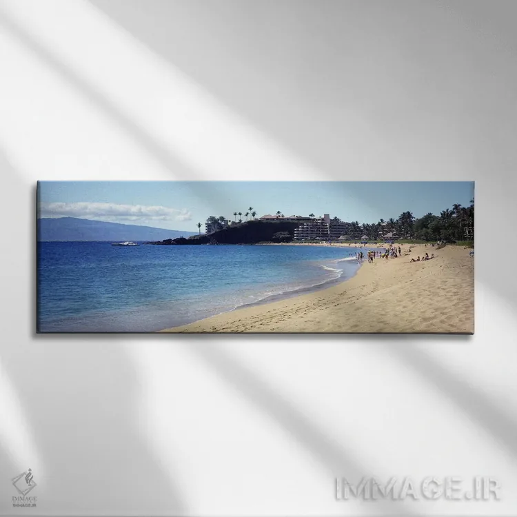 تابلو دکوراتیو Black Rock Beach, Maui, Hawai'i, USA,چشم انداز ساحلی، س… اثر پانورامیک ایمجز - نمای روبهرو روی دیوار
