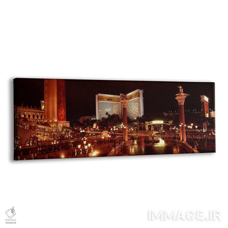 تابلو دکوراتیو The Mirage, The Strip, Las Vegas, Nevada, USA,هتل روشن… اثر پانورامیک ایمجز - نمای پرسپکتیو محصول