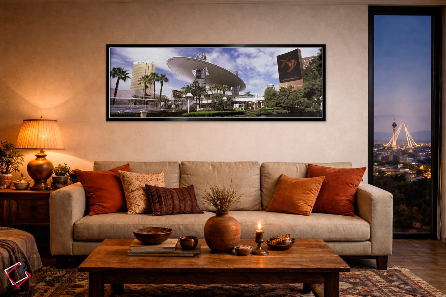 تابلو دکوراتیو Trump Hotel Las Vegas, Wynn Las Vegas, The Strip, Las V… اثر پانورامیک ایمجز - D5B