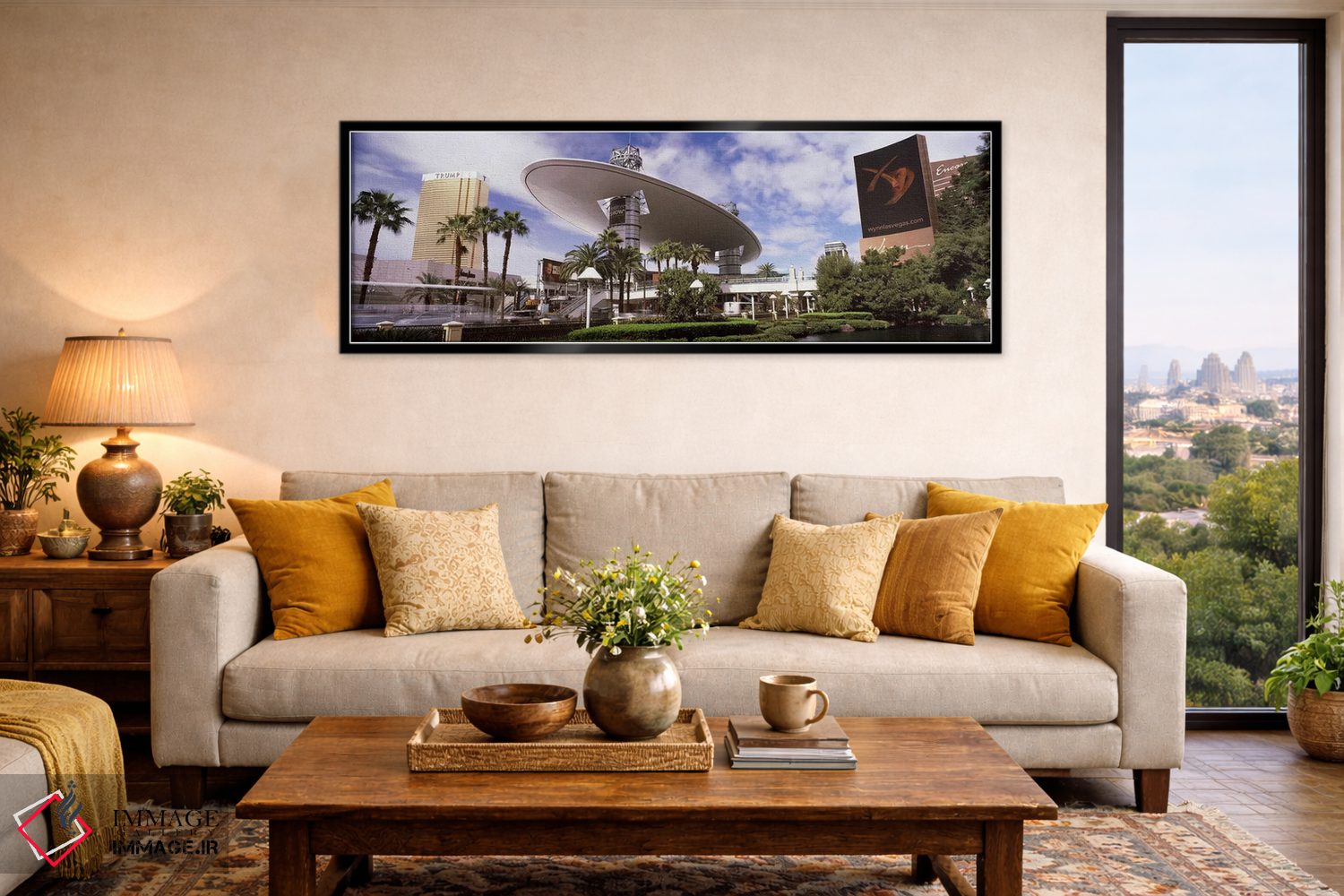 تابلو دکوراتیو Trump Hotel Las Vegas, Wynn Las Vegas, The Strip, Las V… اثر پانورامیک ایمجز - D6B