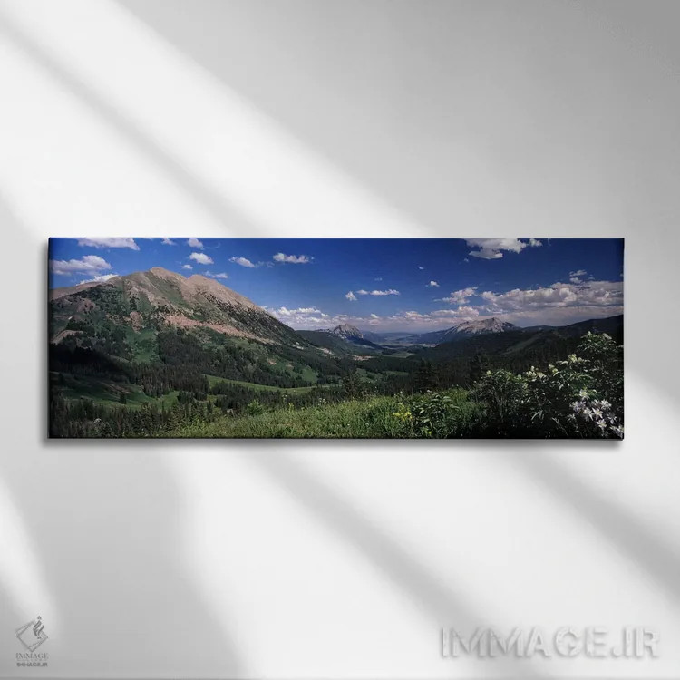 تابلو دکوراتیو Crested Butte, Gunnison County, Colorado, USA,گذرگاه کب… اثر پانورامیک ایمجز - نمای روبهرو روی دیوار