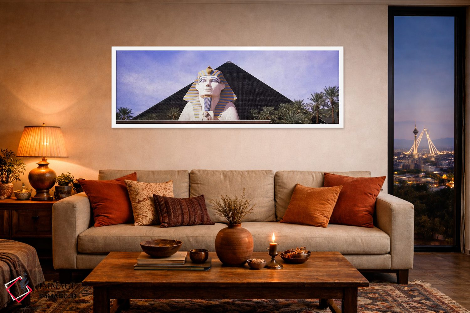 تابلو دکوراتیو Luxor Las Vegas, The Strip, Las Vegas, Nevada, USA,تندی… اثر پانورامیک ایمجز - D4W
