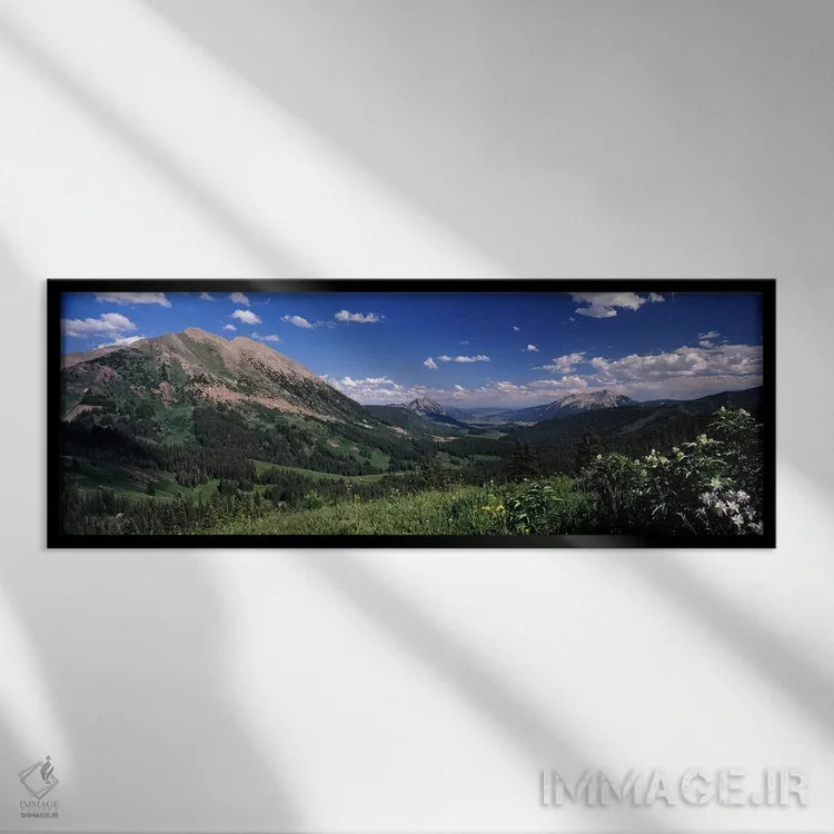 تابلو دکوراتیو Crested Butte, Gunnison County, Colorado, USA,گذرگاه کب… اثر پانورامیک ایمجز - نمای قابدار مشکی