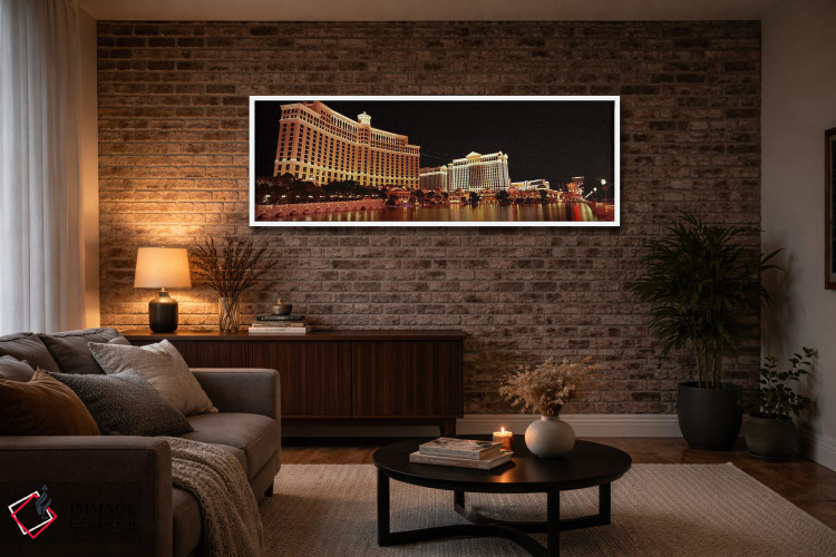تابلو دکوراتیو Bellagio Resort And Casino, The Strip, Las Vegas, Nevad… اثر پانورامیک ایمجز - D3W