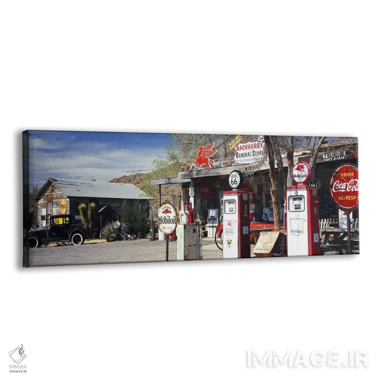 تابلو دکوراتیو Hackberry, Mohave County, Arizona, USA,فروشگاه عمومی در… اثر پانورامیک ایمجز - نمای پرسپکتیو محصول