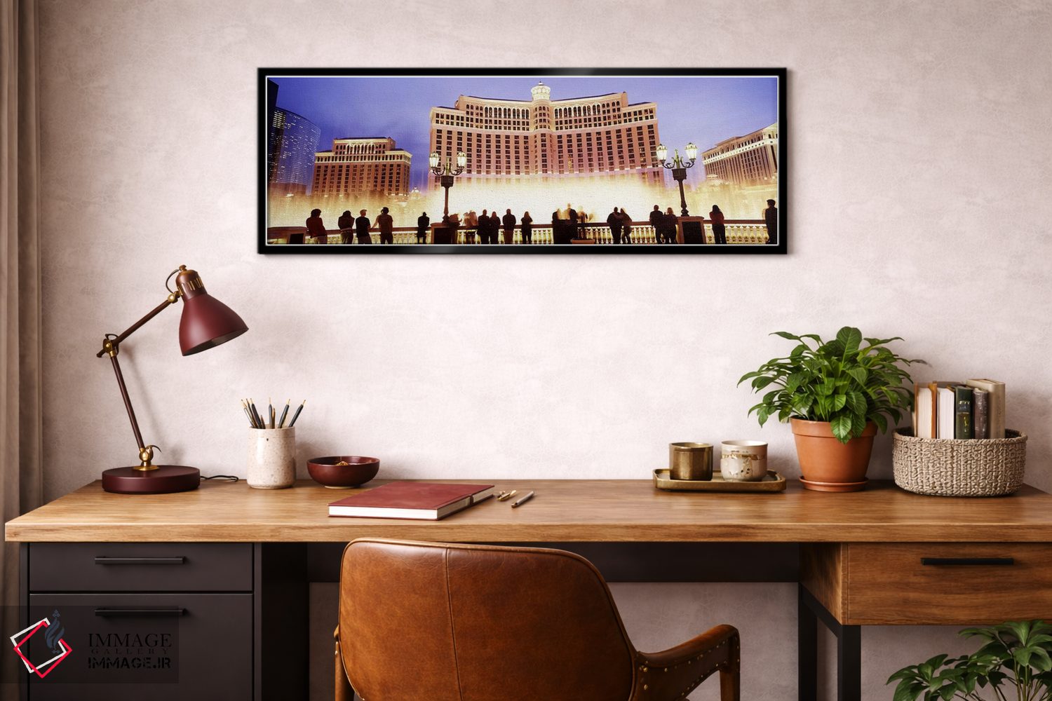 تابلو دکوراتیو Bellagio Resort And Casino, The Strip, Las Vegas, Nevad… اثر پانورامیک ایمجز - D3B